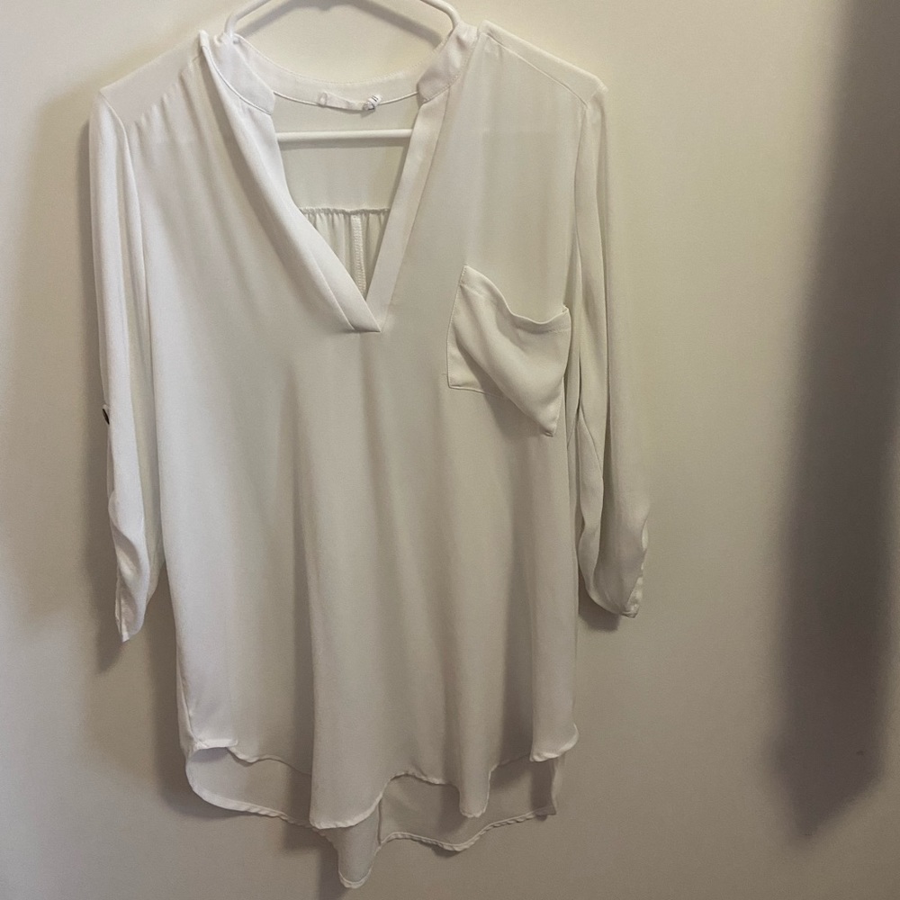 White lightweight blouse